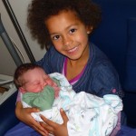 Proud big sister Alyahna