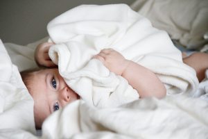 baby in Fluffy blanket